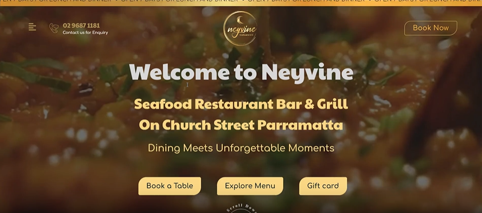 Restaurant Website